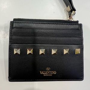 black Valentino wallet with studs